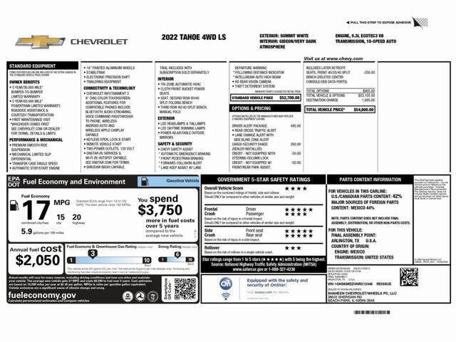 2022 Chevrolet Tahoe LS