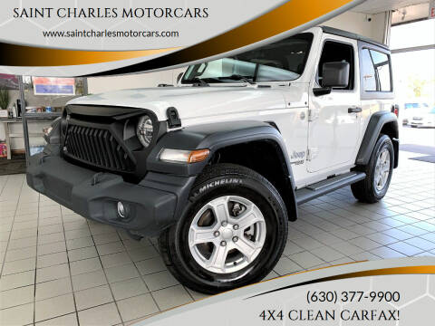 2020 Jeep Wrangler for sale at SAINT CHARLES MOTORCARS in Saint Charles IL