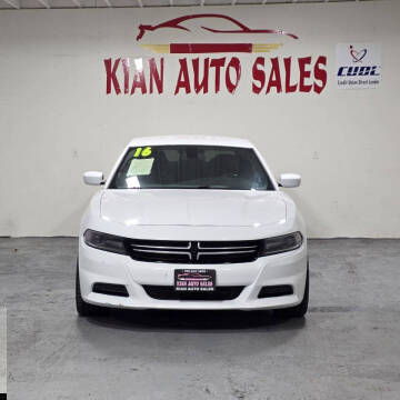 2016 Dodge Charger for sale at Kian Auto Sales in Sacramento CA