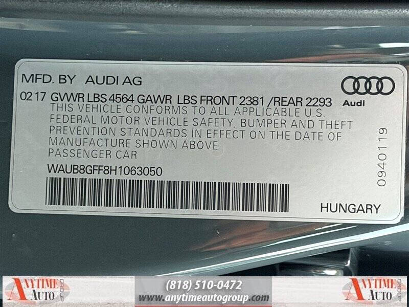 2017 Audi A3 2.0T quattro Premium