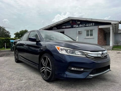 2017 Honda Accord for sale at One Vision Auto in Hollywood FL