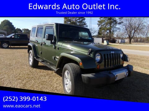 2008 Jeep Wrangler Unlimited for sale at Edwards Auto Outlet Inc. in Wilson NC