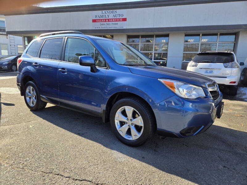 2015 Subaru Forester for sale at Landes Family Auto Sales in Attleboro MA