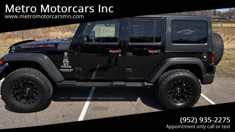 2014 Jeep Wrangler Unlimited for sale at Metro Motorcars Inc in Hopkins MN