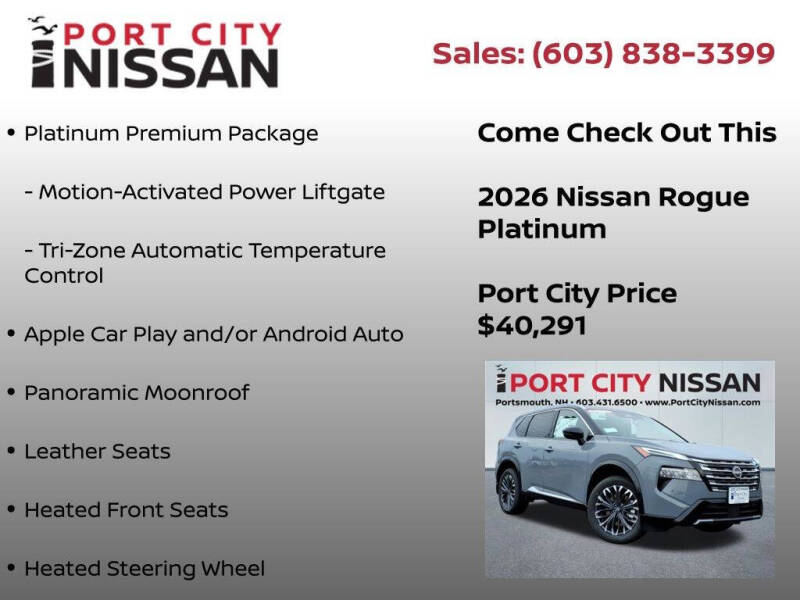 2026 Nissan Rogue Platinum