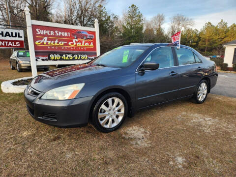 2006 Honda Accord for sale at Super Sport Auto Sales in Hope Mills NC