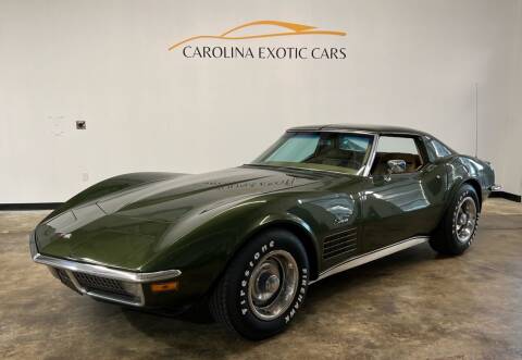 1970 Chevrolet Corvette for sale at Carolina Exotic Cars & Consignment Center in Raleigh NC