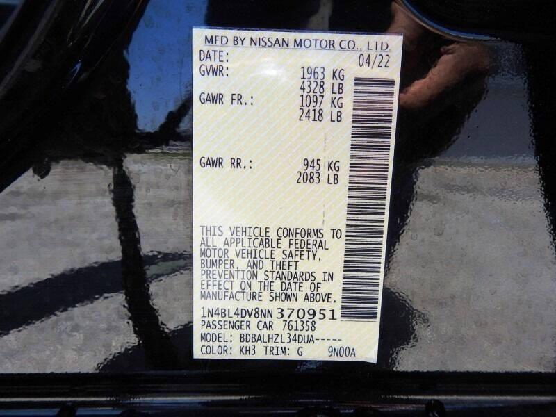 2022 Nissan Altima Sedan - $21,900