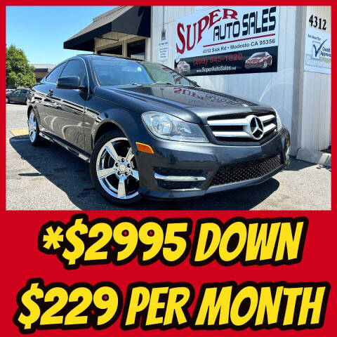 2012 Mercedes-Benz C-Class for sale at Super Auto Sales Modesto in Modesto, CA