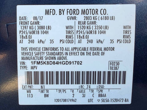 2017 Ford Explorer XLT