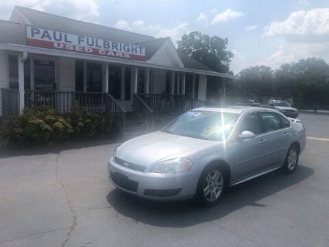 2010 Chevrolet Impala for sale at Paul Fulbright Used Cars in Greenville SC
