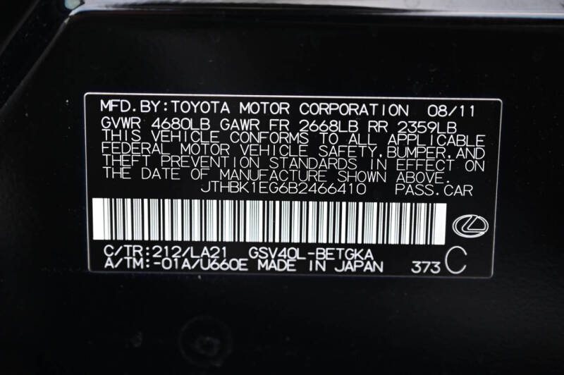 2011 Lexus ES 350