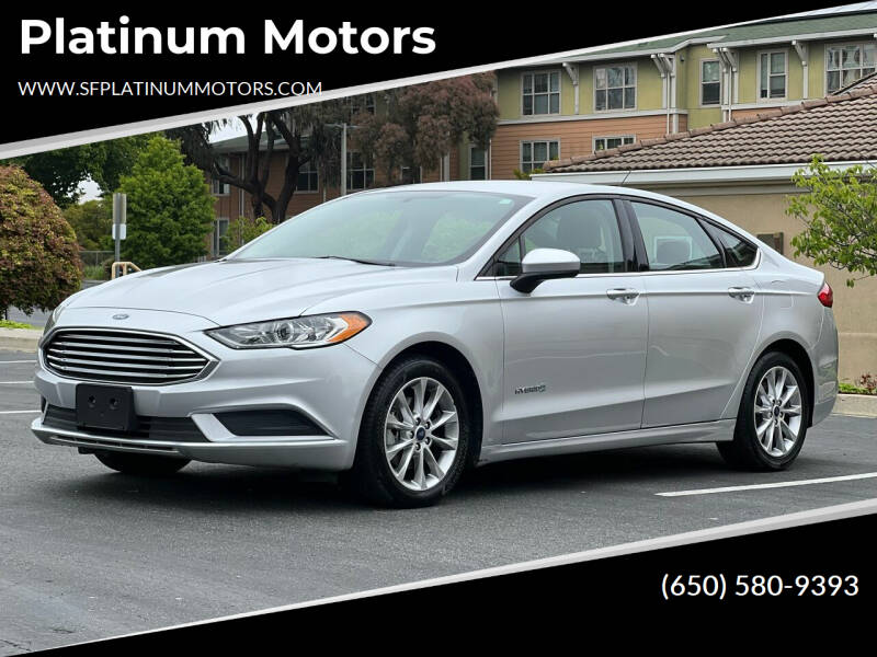 2017 Ford Fusion Hybrid for sale at Platinum Motors in San Bruno CA