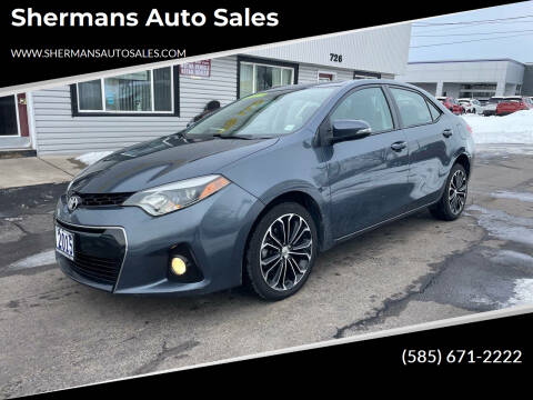 2015 Toyota Corolla for sale at Shermans Auto Sales in Webster NY