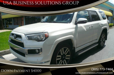 2017 Toyota 4Runner for sale at USA BUSINESS SOLUTIONS GROUP in Davie FL
