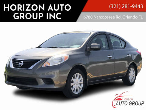 2012 Nissan Versa for sale at HORIZON AUTO GROUP INC in Orlando FL