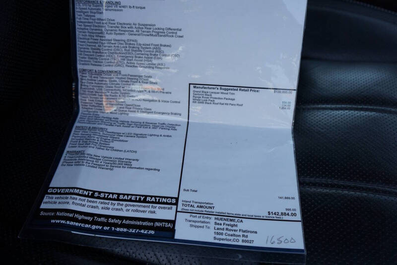 2016 Land Rover Range Rover Autobiography