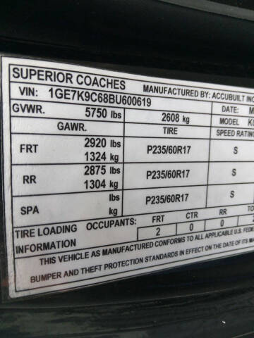 2011 Cadillac DTS Pro Coachbuilder Limo