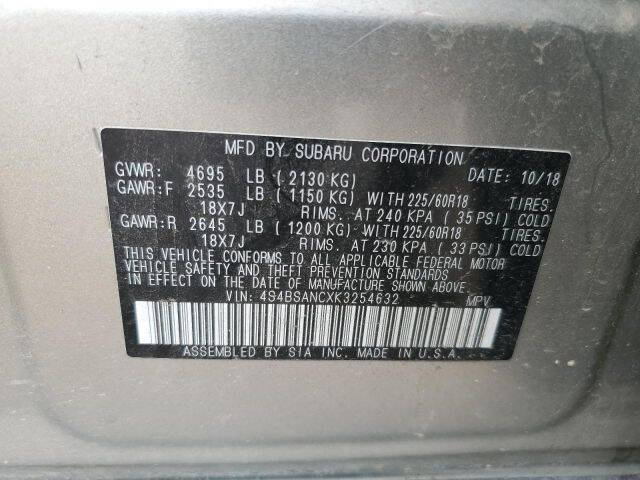 2019 Subaru Outback 2.5i Limited