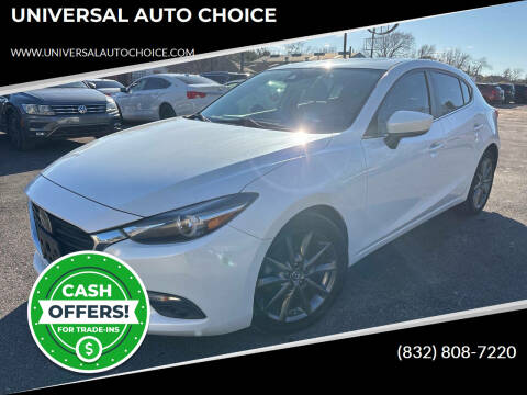 2018 Mazda MAZDA3 for sale at UNIVERSAL AUTO CHOICE in Houston TX