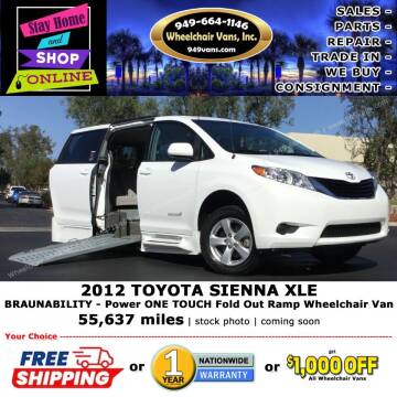 2012 Toyota Sienna for sale at Wheelchair Vans Inc in Laguna Hills CA
