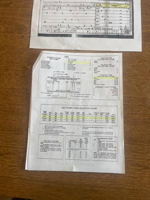 1965 Pontiac GTO with PHS documents 24