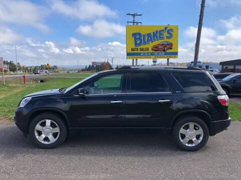 2012 GMC Acadia for sale at Blake's Auto Sales in Rice Lake WI