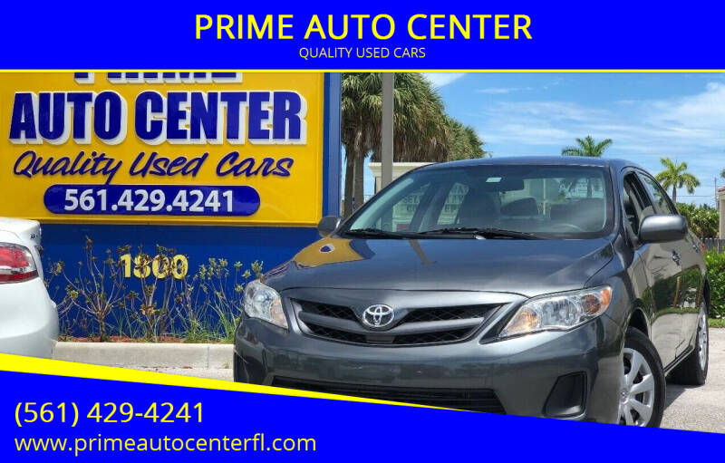 2012 Toyota Corolla for sale at PRIME AUTO CENTER in Palm Springs FL