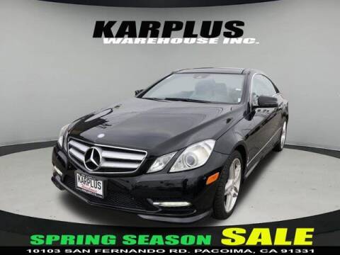 2013 Mercedes-Benz E-Class for sale at Karplus Warehouse in Pacoima CA