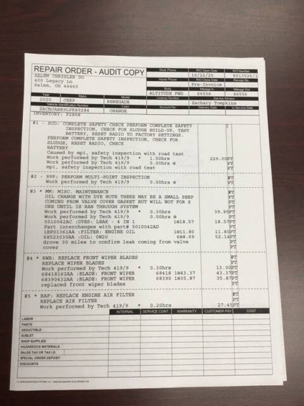 2020 Jeep Renegade Altitude