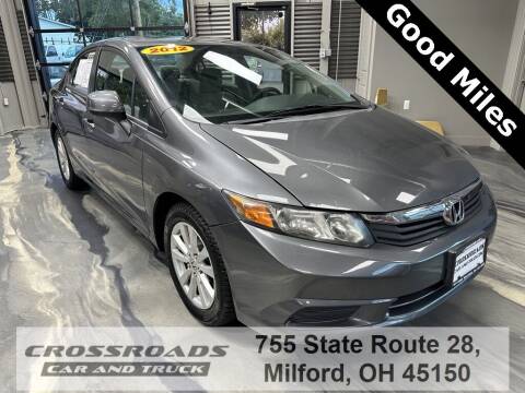 2012 Honda Civic for sale at Crossroads Car & Truck in Milford OH