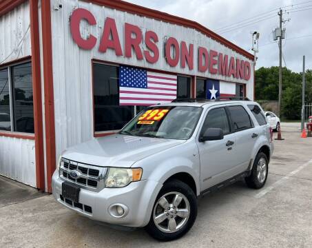 2008 Ford Escape for sale at Cars On Demand 3 in Pasadena TX