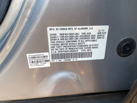 2018 Honda Pilot Elite