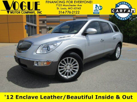 2012 Buick Enclave for sale at Vogue Motor Company Inc in Saint Louis MO