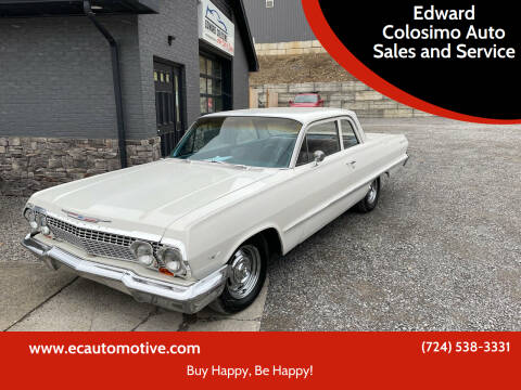 1963 Chevrolet Bel Air for sale at Edward Colosimo Auto Sales and Service in Evans City PA