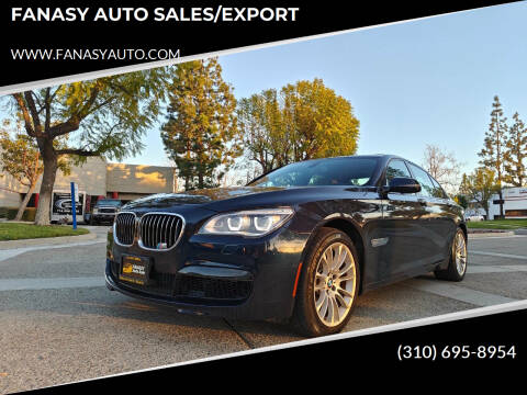 2013 BMW 7 Series for sale at FANASY AUTO SALES/EXPORT in Yorba Linda CA