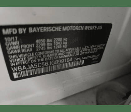 2018 BMW 5 Series 530i