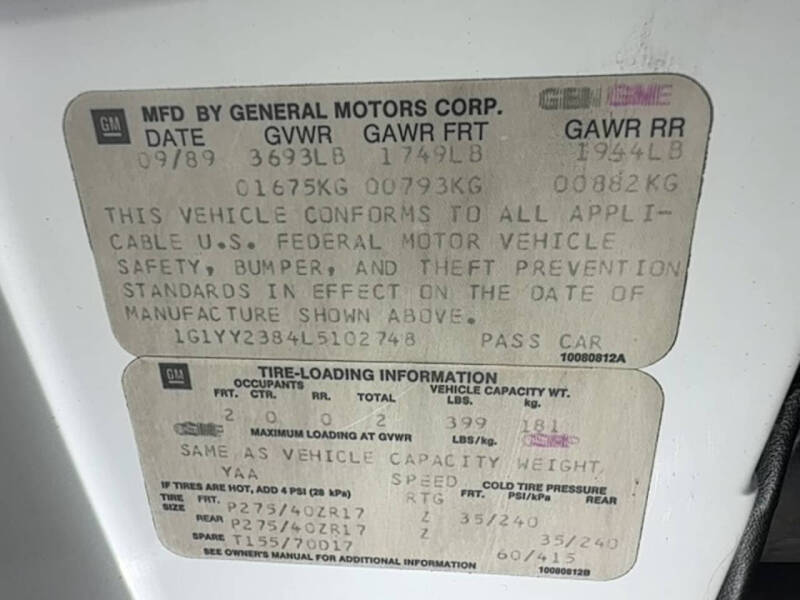 1990 Chevrolet Corvette