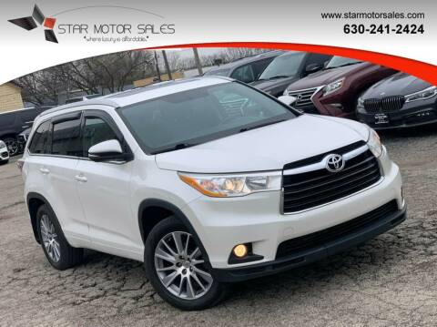 2015 Toyota Highlander for sale at Star Motor Sales in Downers Grove IL