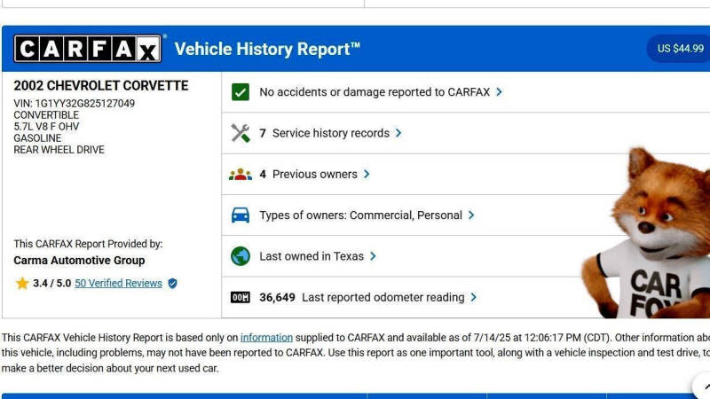 2002 Chevrolet Corvette
