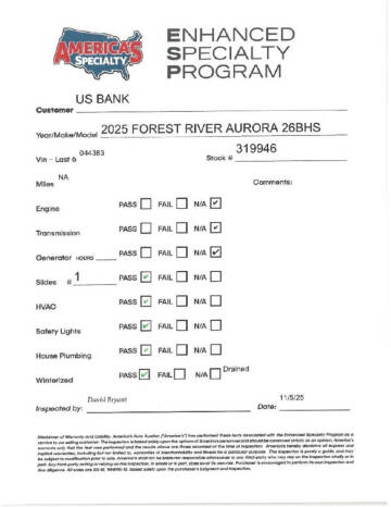 2025 Forest River Aurora
