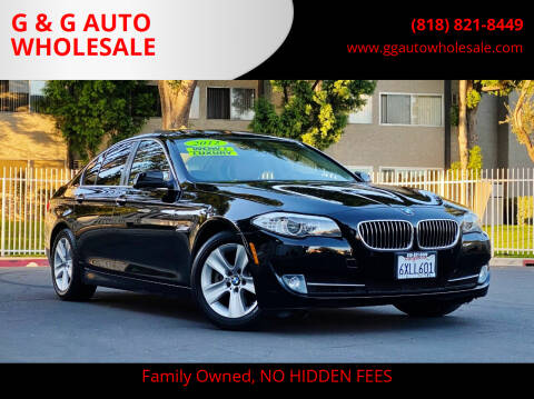 2012 BMW 5 Series for sale at G & G AUTO WHOLESALE in North Hollywood CA