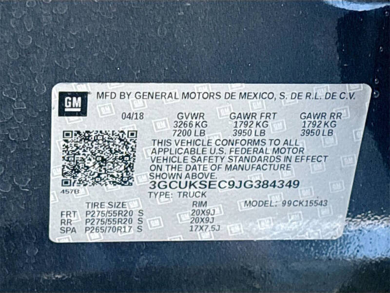 2018 Chevrolet Silverado 1500