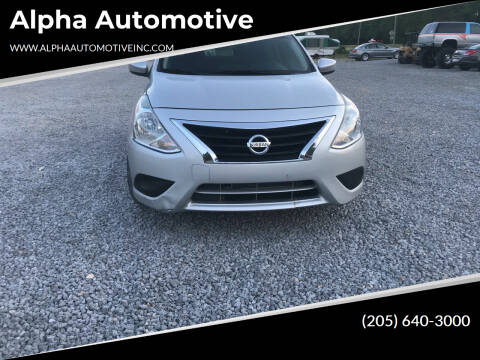 2015 Nissan Versa for sale at Alpha Automotive in Odenville AL