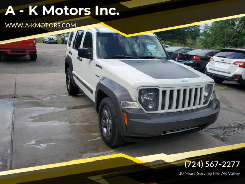 2010 Jeep Liberty for sale at A - K Motors Inc. in Vandergrift PA