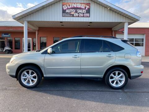 2009 Lexus RX 350 for sale at Sunset Auto Sales in Paragould AR