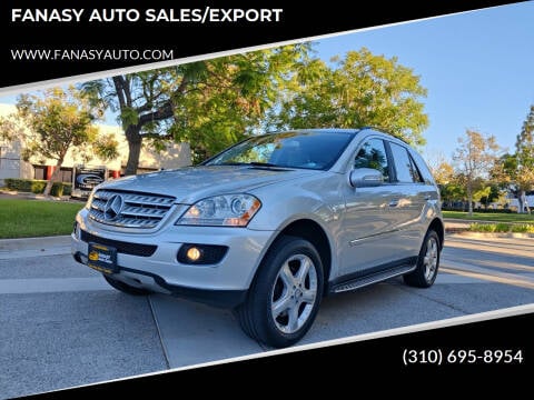 2008 Mercedes-Benz M-Class for sale at FANASY AUTO SALES/EXPORT in Yorba Linda CA