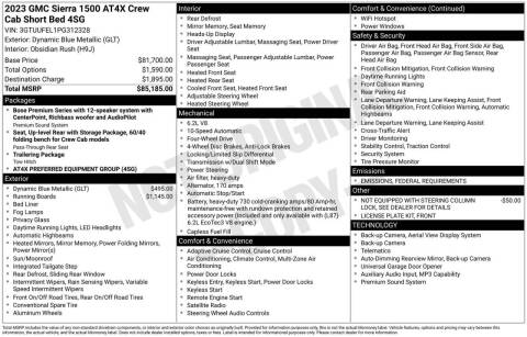 2023 GMC Sierra 1500 AT4X