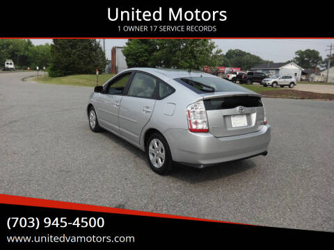 2009 Toyota Prius for sale at United Motors in Fredericksburg VA