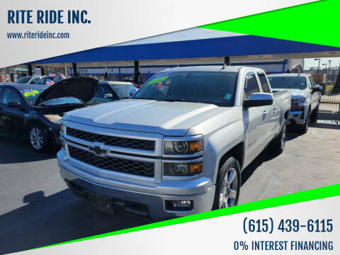 2014 Chevrolet Silverado 1500 for sale at RITE RIDE INC. in Murfreesboro TN